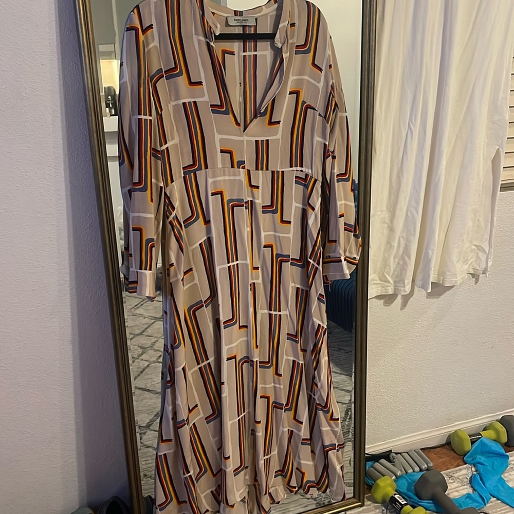 Rachel Coney silk maxi dress